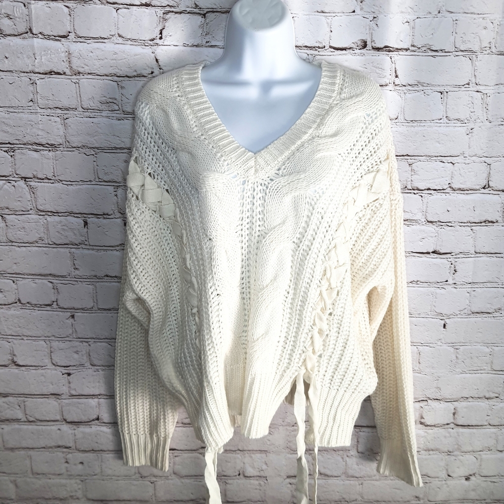 No Comment NY LA Women's Acrylic Sweater Sz. L